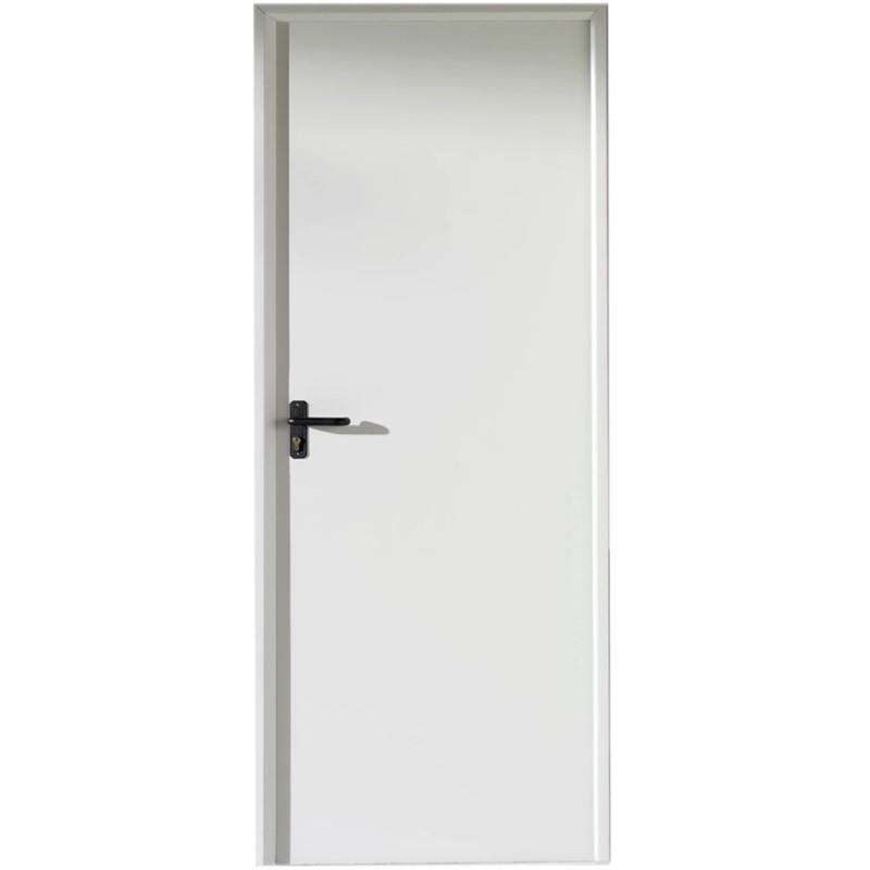Puerta acorazada de trastero blanca con ventilación 975x2035mm